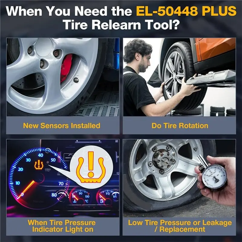 EL-50448 Plus TPMS Relearn Tool 315/433Mhz For Ford F150 GM Cadillac Vehicle Tire Pressure Sensor Monitor Mhz Reset Tool - view 2