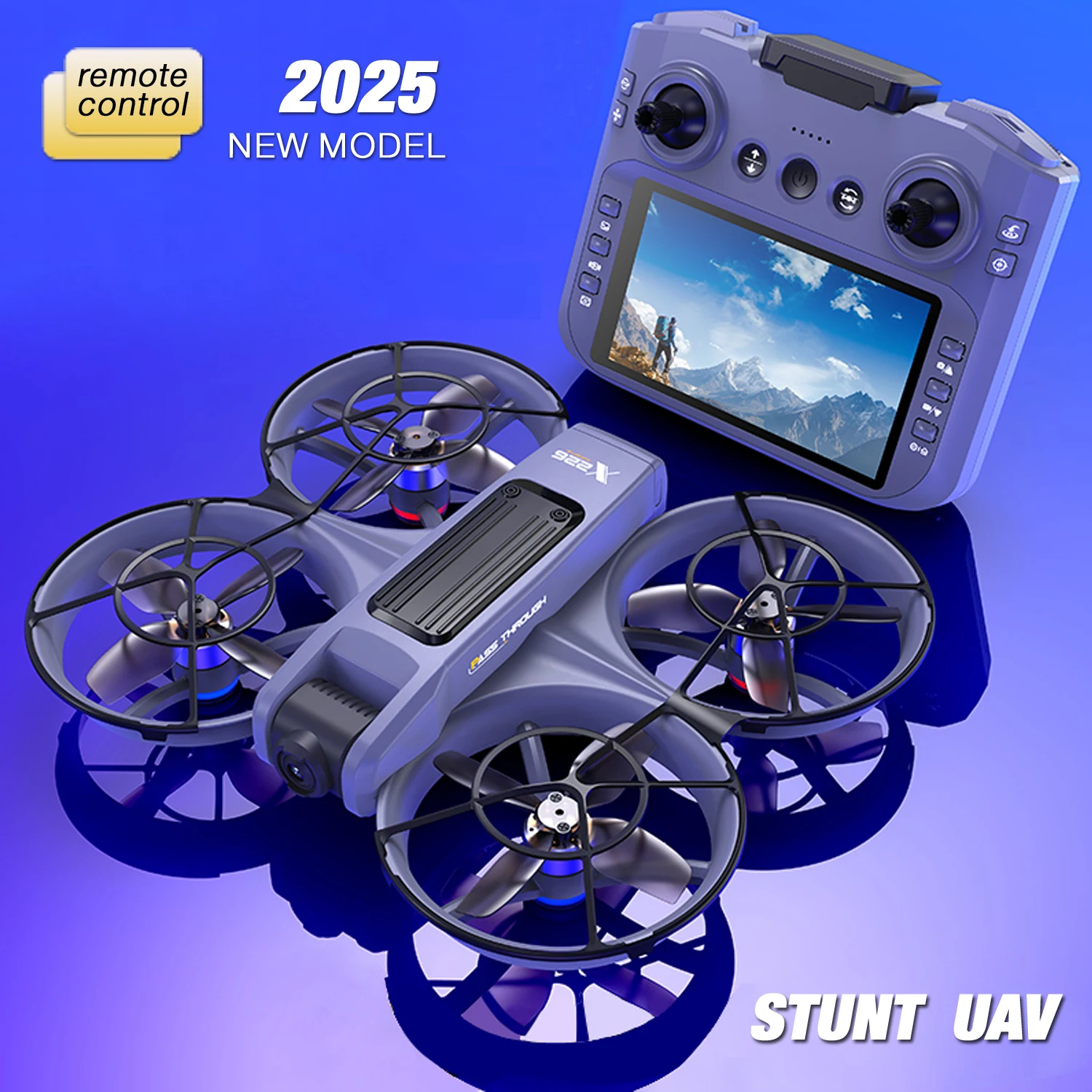 4.5-Inch Screen Remote Control Or Remote Control Without Screen | Drone With Dual Cameras | Brushless Motor, 40-Min Flight, Foldable Quadcopter, Optical Flow Positioning, Wind Resistanc