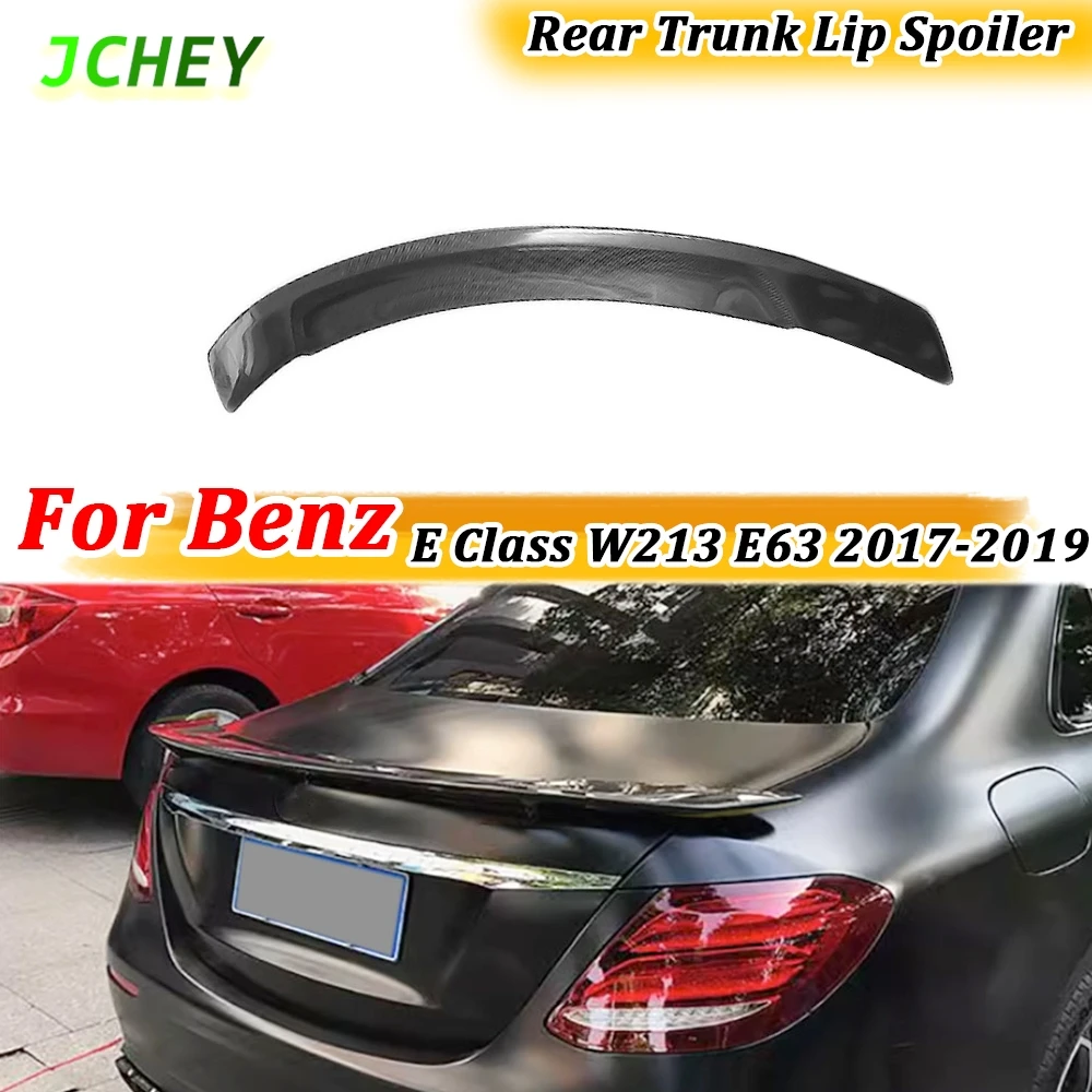 

Carbon Fiber Rear Trunk Spoiler Wing External Decoration for Benz E Class W213 E63 AMG Sedan 2017 2018 2019 FRP Car Accessoreies