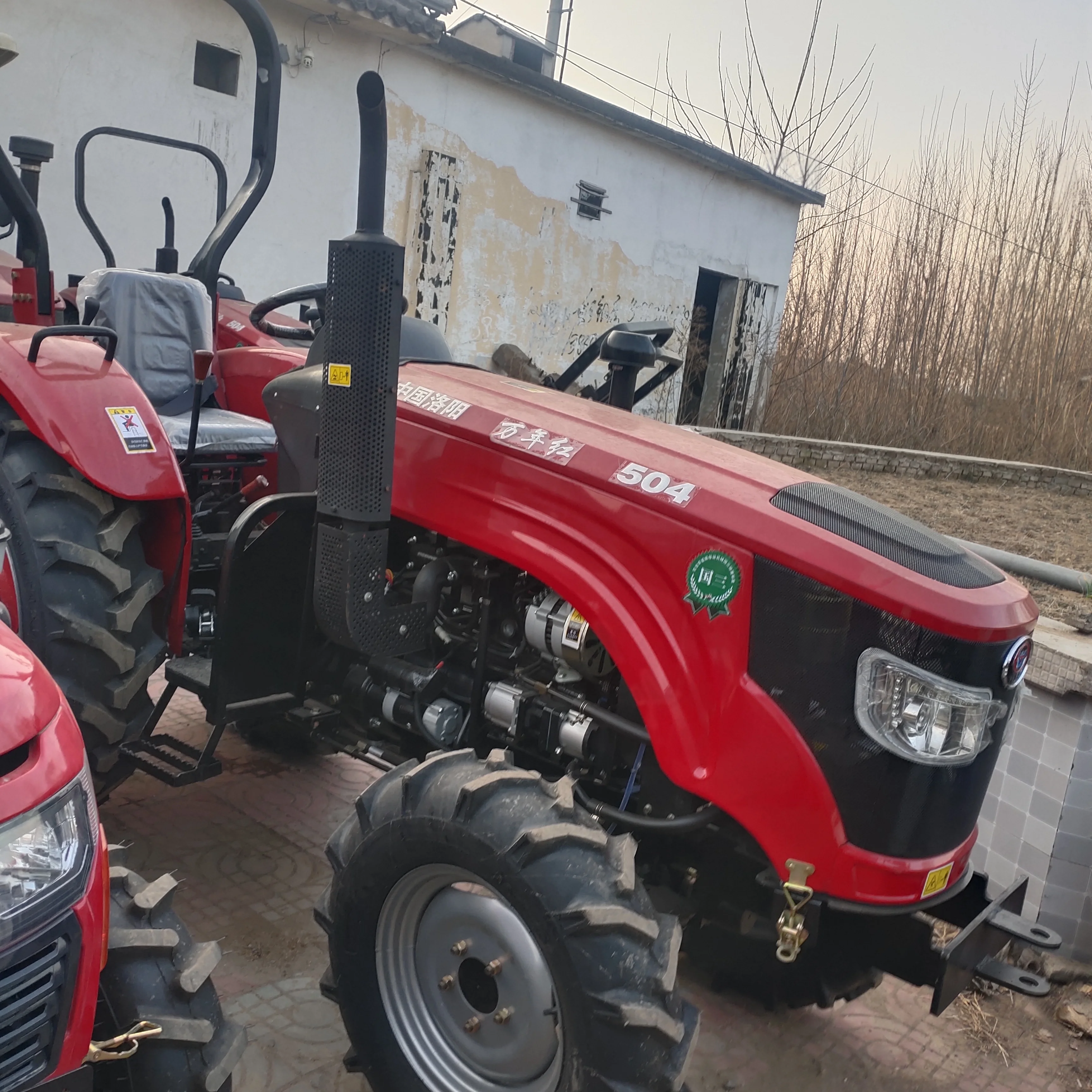 Customized 50HP 4x4 Tractor 504 Compact Wheel Tractor With Cabin Canopy For Sale Agriculture Farm Machine Compatible