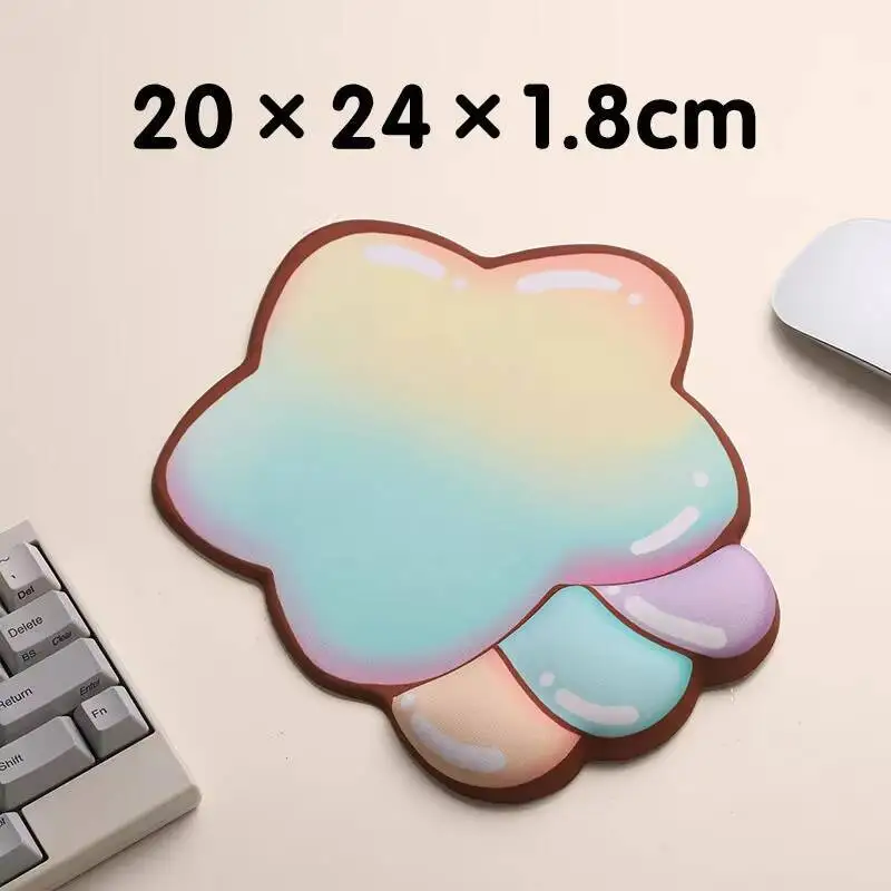 

Anti-slip Cartoon Star Rainbow Silicone Mouse Pad Ergonomics Memory Foam Relieve Pain Wrist Rest For Desktop Notebook Office