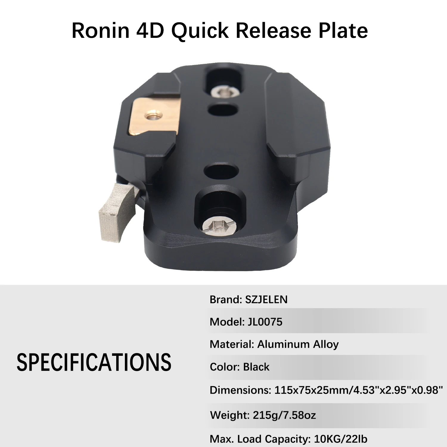 DJI RONIN 4D Camera top Connected to DJI RONIN 2 Stabilizer Swing arm, telescopic cannon. Quick Release Accessory