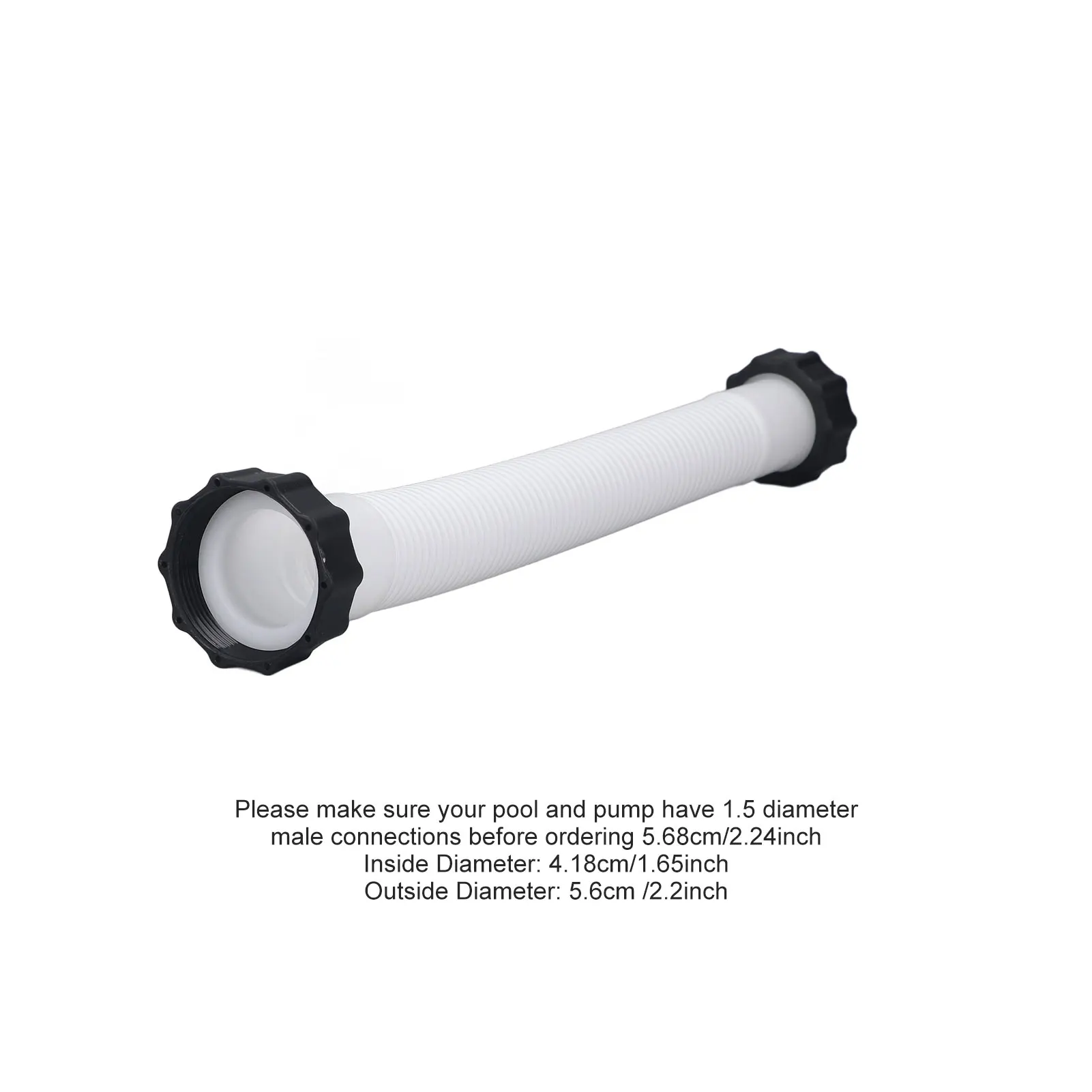 Filterpumpenschlauch, Poolpumpenschlauch, Poolpumpen-Ersatzschlauch für 1,5 Zoll Durchmesser, Ersatz-Poolschlauch für oberirdische Pools, weiß – Detail 11