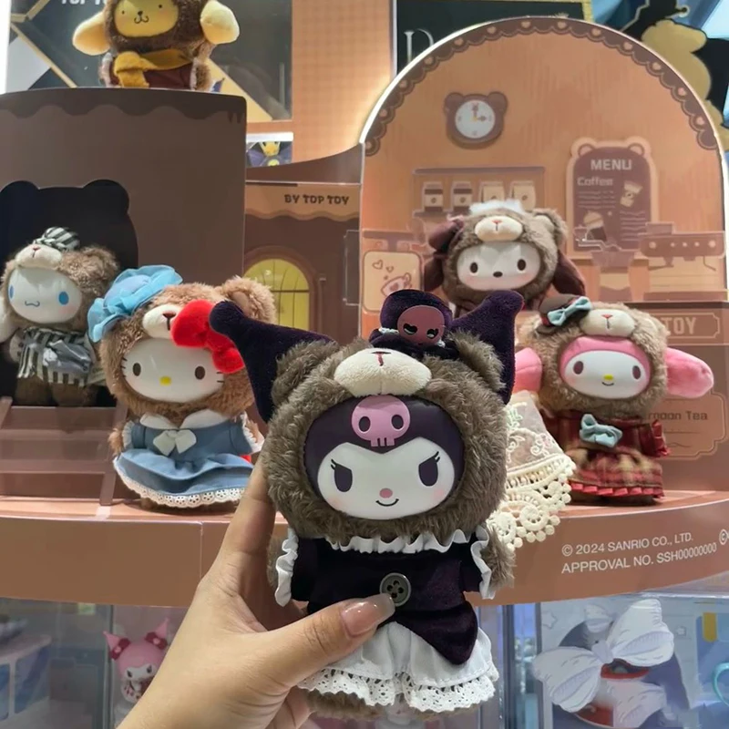 Genuine Sanrio Laven Laction Baby II British Afternoon Tea Series Blind Box Cartoon Kuromi / Hello Kitty Girl Toy Christmas Gift