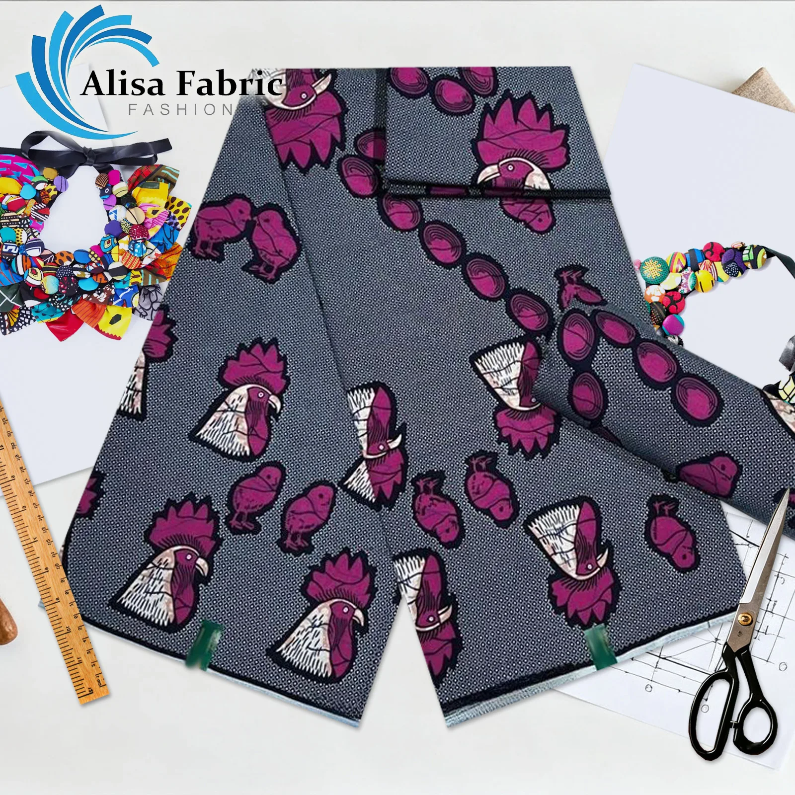 

2025 holland African wax fabric 6 yards 100% cotton Christmas veritable guaranteed nigerian fabric for wedding dresses