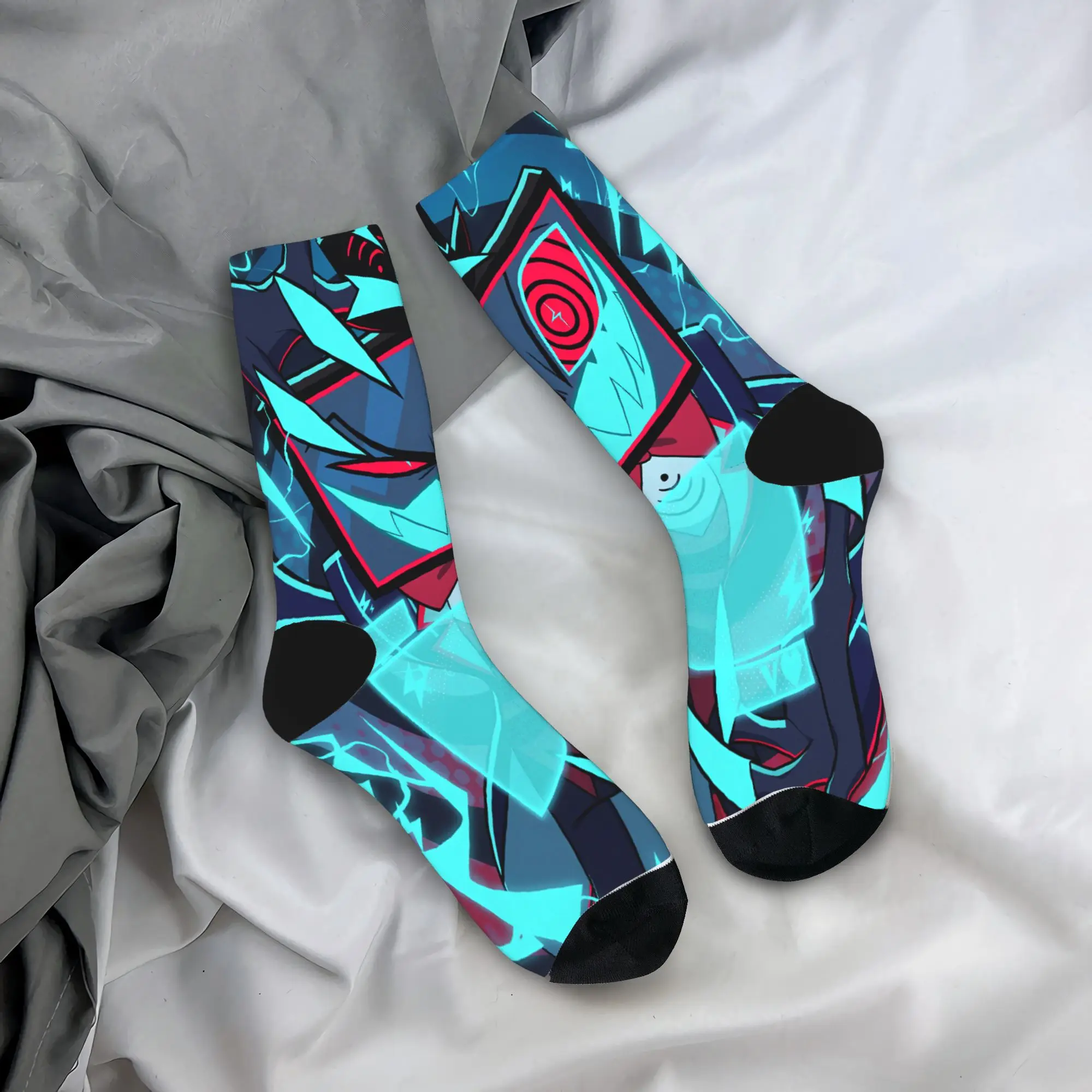 

Adults Men Socks Vox Game Character Stockings Autumn Fashion Soft Socks Graphic Outdoor Anti Bacterial Socks