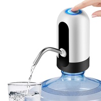 Wireless Electric Water Pump Portable Automatic Water Dispenser USB Rechargeable Barreled Water Pumping Device With LED Light