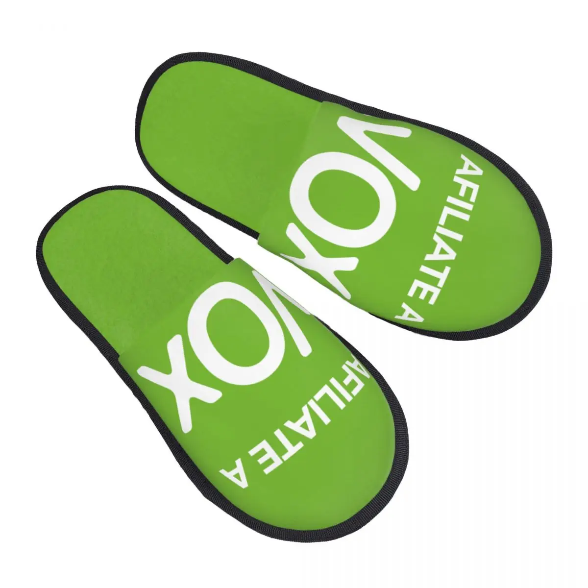 

Custom Spanish Political Party Soft Memory Foam House Slippers Women Spain Vox Logo Cozy Warm Anti-Skid Slipper