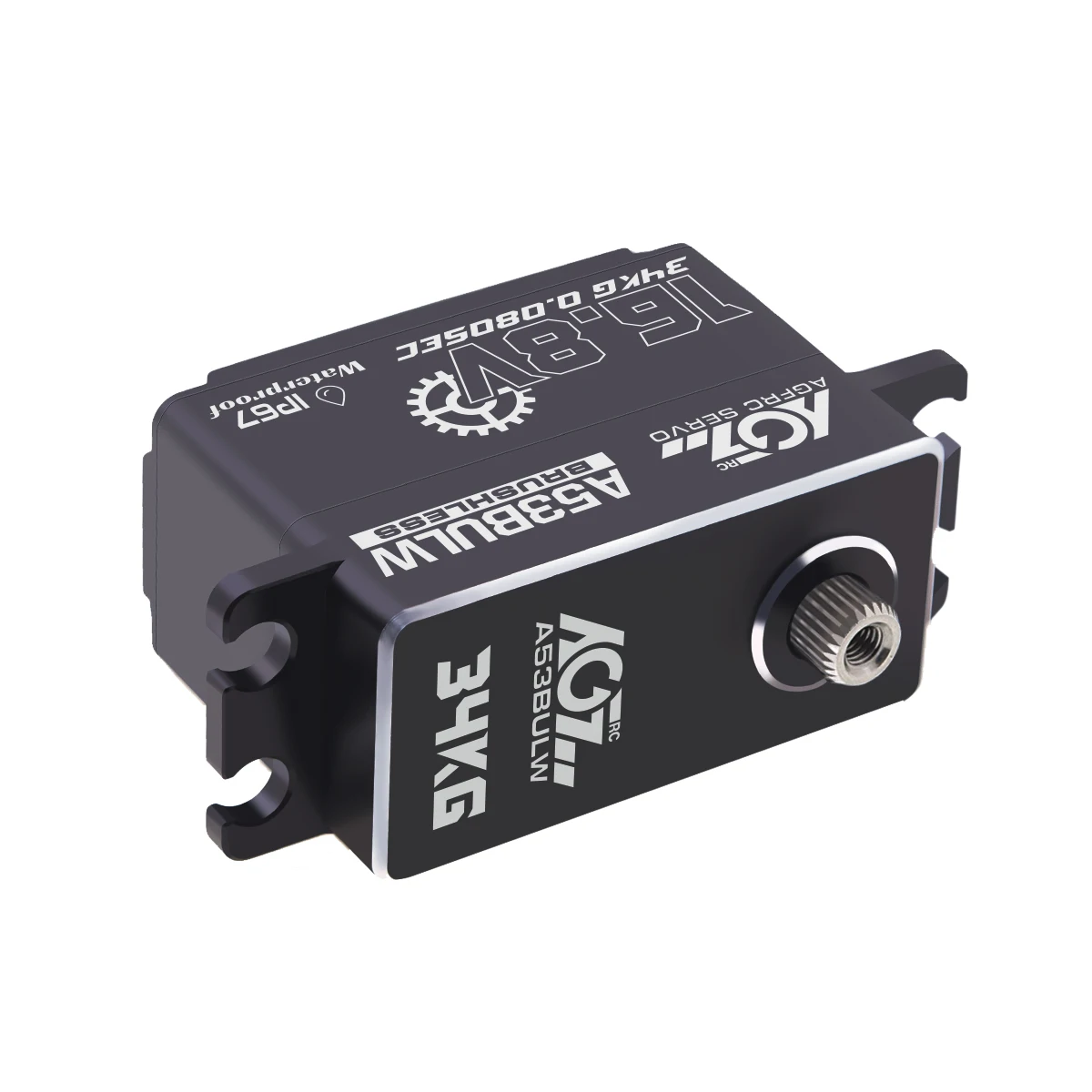 Agfrc flaches a53bulw 3s/4s 34kg programmier bares bürstenloses Servo mit hohem Drehmoment für RC-Car-Crawler-Buggy-Rennboot im Maßstab 1:10 – Detail 5
