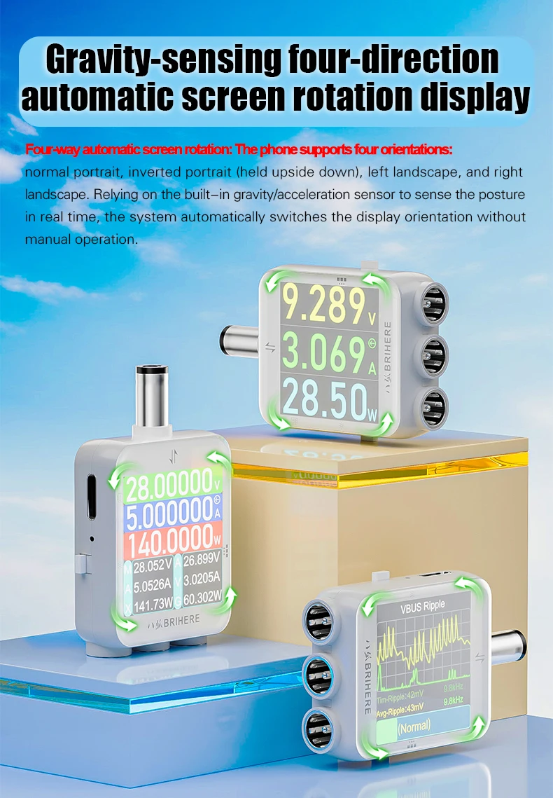 B50 DC5.5 Hochpräzisions-Tester Digitales Display Voltmeter Amperemeter Wattmeter DC Strom-Spannungs-Leistungsmonitor Industrieller Tester – Detail 12