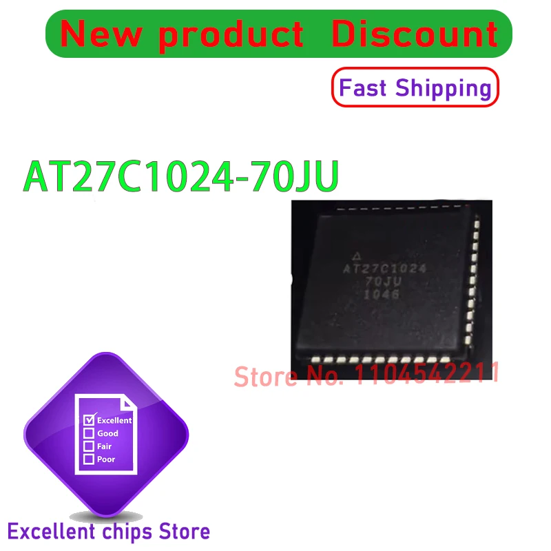 

(5-10 шт.) 100% новый набор микросхем AT27C1024-70JU AT27C1024 PLCC44
