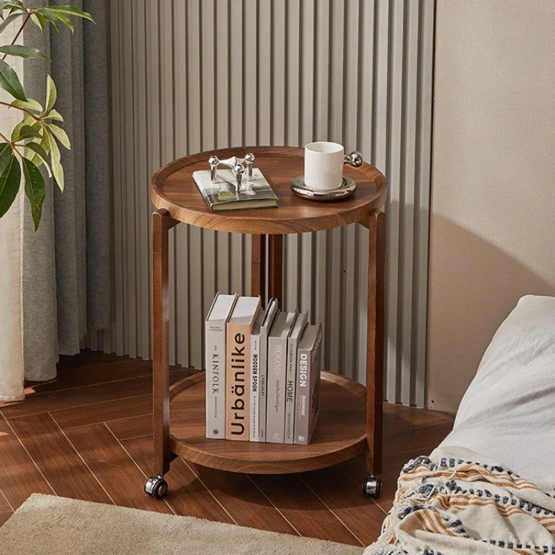 Exquisite Multi-functional Movable trolley side table Living room coffee table Movable coffee table sturdy and durable