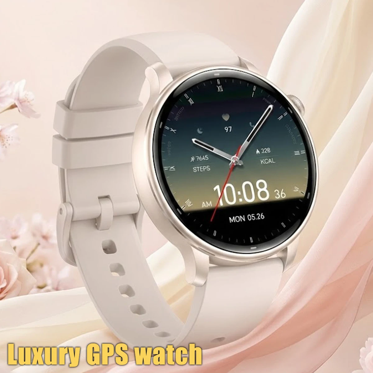 VWAR 2026 New GPS Smart Watch For Women AMOLED HD Screen Watches IP68 Waterproof Heart Rate Monitor Ladies Utra-thin Smartwatch