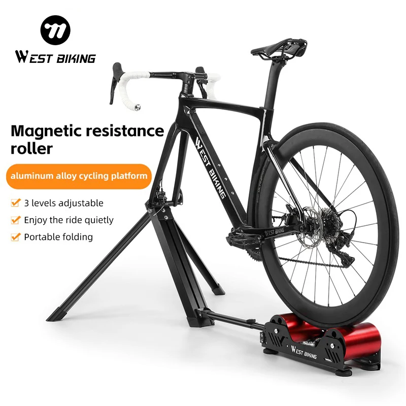 WEST BIKING Bicycle Training Indoor Home Folding Trainer Fitness Adjustable Resistance Trainer Road Mtb Bike Cycling Trainers