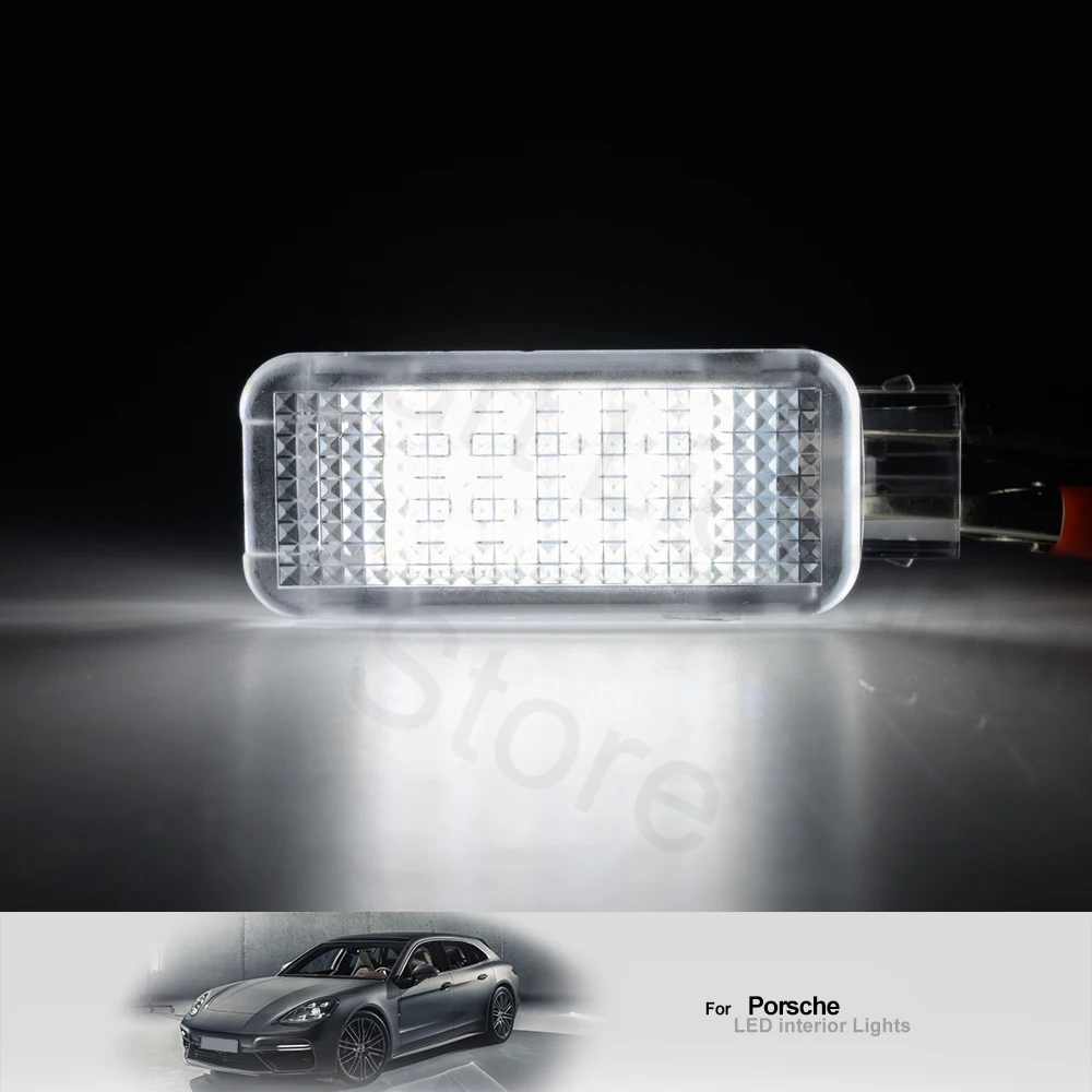 2Pc For Porsche Cayenne 911 Carrera Macan Panamera LED Compartment Trunk Boot Lamps Courtesy Light Luggage Lamp