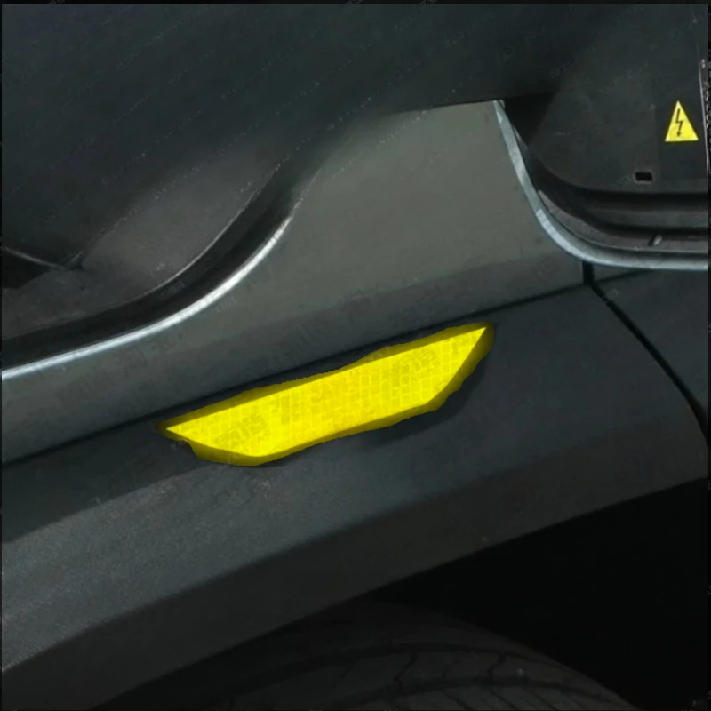 For Equation Leopard Titanium 3 Wheel Arch Reflective Warning Decorative Sticker, Car Wheel Mod Accessory