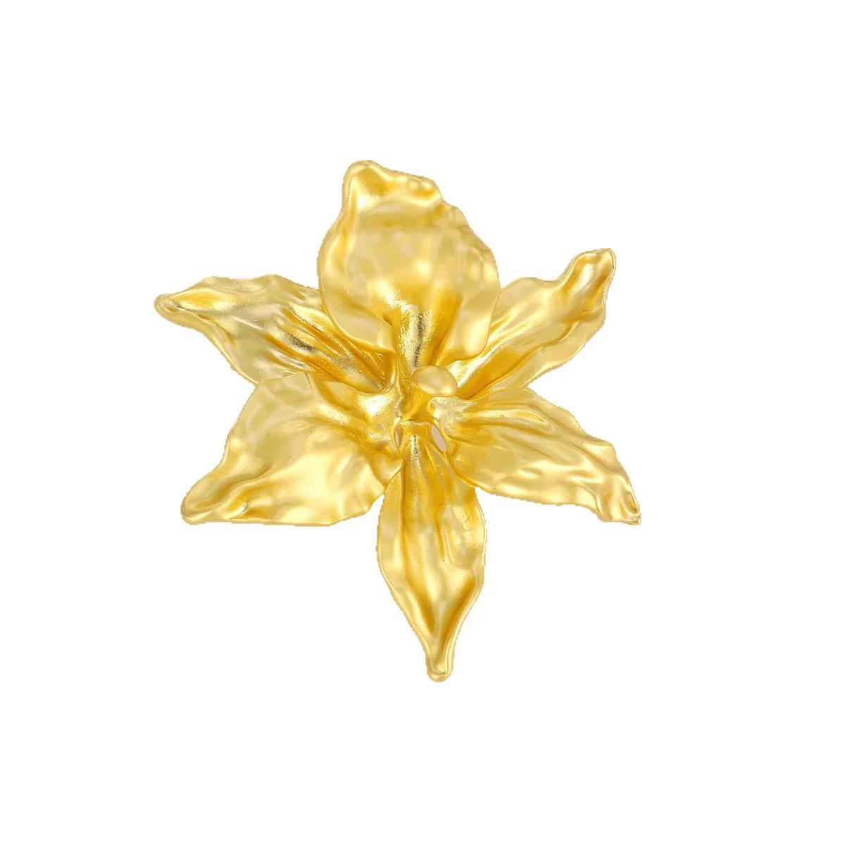 

Retro Exaggerated Three-Dimensional Golden Flower Brooch For Women, Elegant And Stylish Pant Pins For dresses, Scarves And Bags