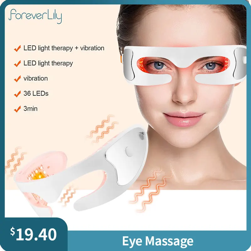 Foreverlily Eyes Massage Vibrator Relieve Eye Bag Eye Fine Lines Black Eye Massage Beauty Machine