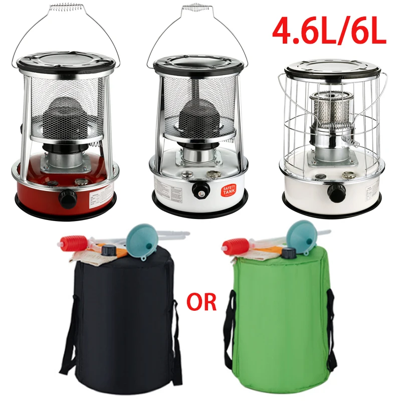 4.6L 6L Kerosene Stove Heater Outdoor Ice Fishing Camping Home Portable Diesel Fuel Oil Heating Roasting Stove Indoor Warmer