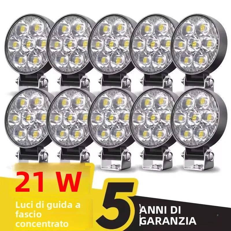 Faro da lavoro a LED Braveway da 2,5 pollici, mini, rotondo, ad alta luminosità, con fascio combinato spot e flood, per auto, camion e uso fuoristrada.