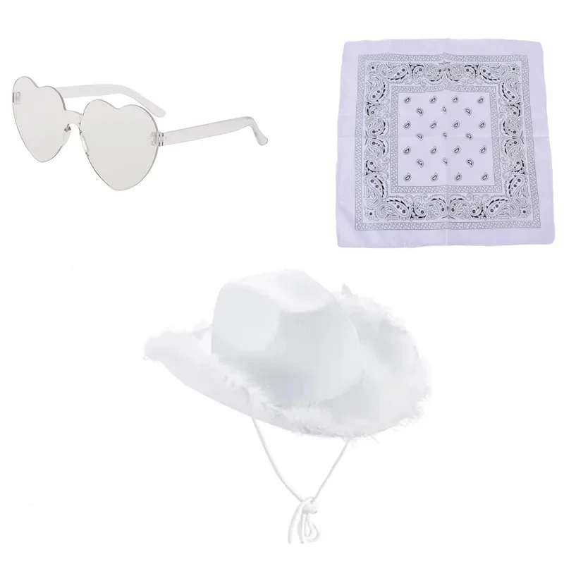 SARDFXUL Sombrero de vaquero con flecos de diamantes de imitación, circunferencia de gorra de 23 pulgadas, para adultos, sombrero de vaquera para disfraz de fiesta de disfraces SARDFXUL Sombrero de vaquero con flecos de diamantes de imitación, circunferencia de gorra de 23 pulgadas, para adultos, sombrero de vaquera para disfraz de fiesta de disfraces
