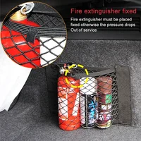 Car Storage Net Stretchable Mesh Pocket Net Magic Elastic Sticker Universal Rear Mesh Trunk Seat Bag Pocket Cage Auto Organizer 4