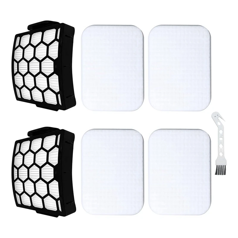 Piezas de Repuesto de filtro LA702 para Shark LA702 Stratos, varilla de vacío con cable ultraligera, 2 filtros + 4 filtros de fieltro de espuma