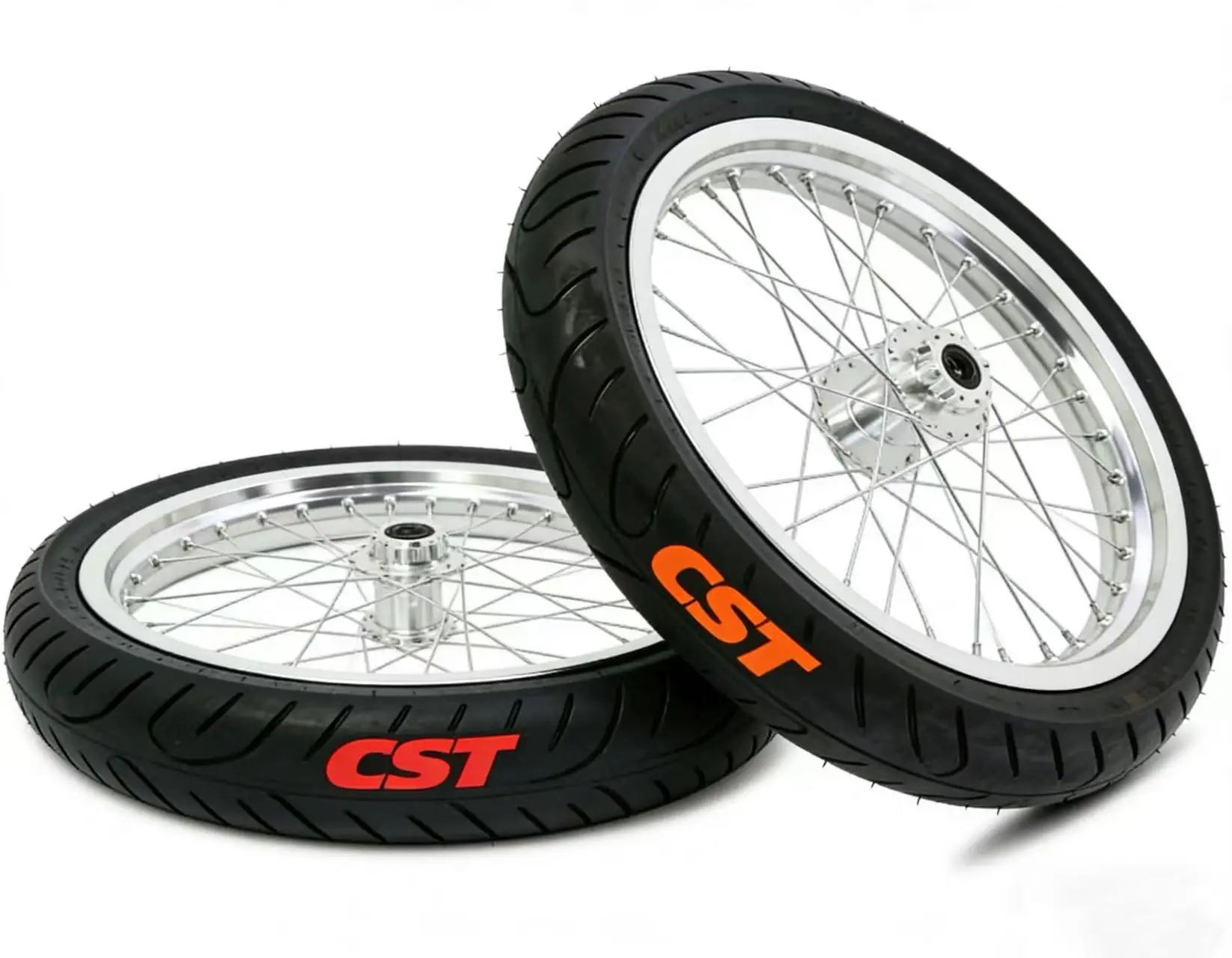 For Light Bee Ultra Bee Road Wheel Set 17-Inch with 70/90-17 and 90/80-17 Tires Sumoto Wheels for LBX