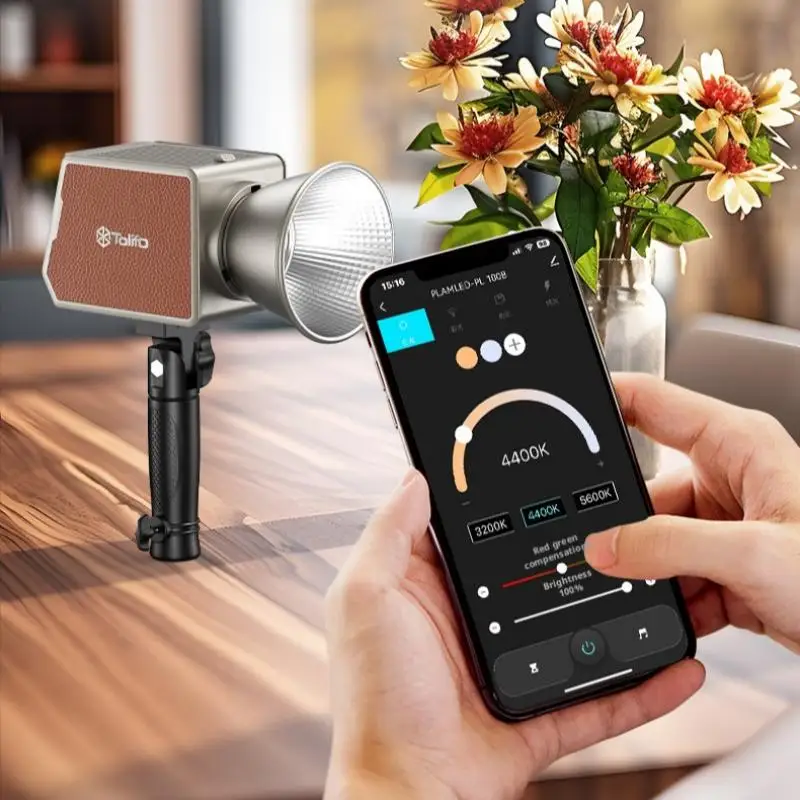 Photography Light Live Streaming Fill Lamp Handheld 100w Outdoor Photography RGB Soft Light Adjustable Remotely Via Mobile Phone