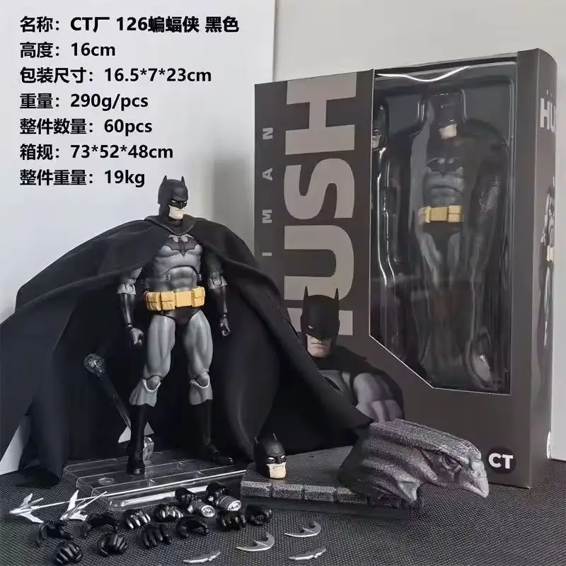 

В наличии Ct Toys Batman Hush Black Version Mafex 126 Bat Man Dc Аниме Фигурка Статуя Модель Пользовательские Подарки Детские Игрушки