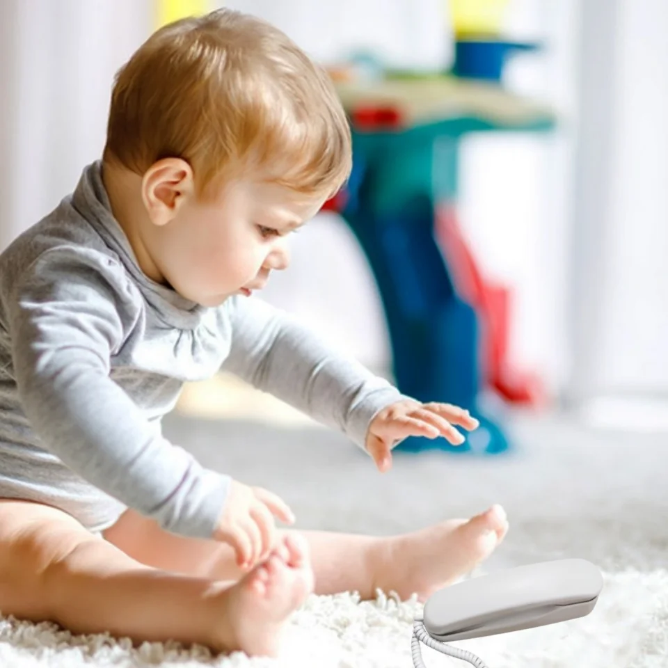 DIY Children's Learning Toy-Early Development Skills-Dial Phone-Life Skills Practice(Not Have Voice Function¬ A Real Phone)