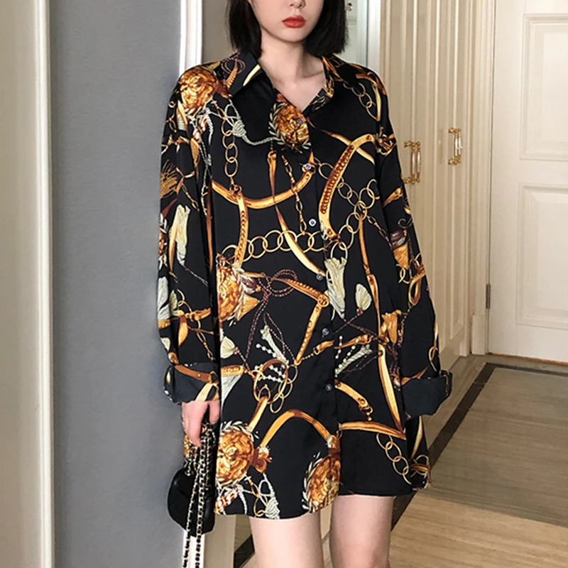 Camicette in chiffon da donna oversize camicie casual da donna larghe vestono top a maniche lunghe primavera estate Blusas Mujer