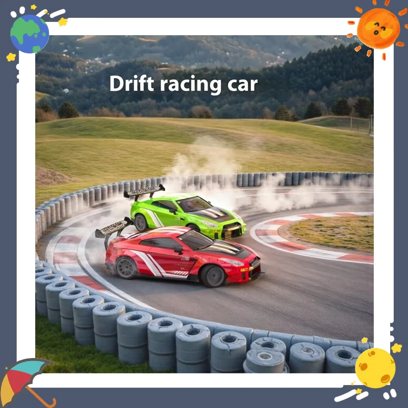 

Радиоуправляемый дрифт-автомобиль с полным приводом, гоночный автомобиль с дистанционным управлением, светодиодные фонари, популярная игрушка для хобби