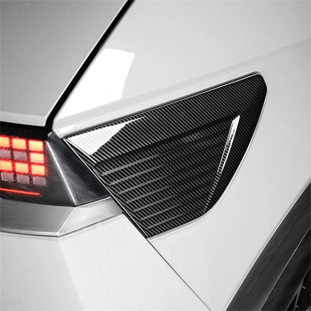 

For Hyundai Ioniq 5/Ioniq 5 N 2022-2026 Car Tuning Carbon Fiber Car Charging Port Trim Cover Exterior Accessories