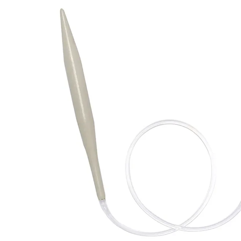 40cm 60cm 80cm Aluminum Porcelain Surface Circular Knitting Needles Crochet Needles for Knitting DIY Weaving Pins Needle 2-12mm