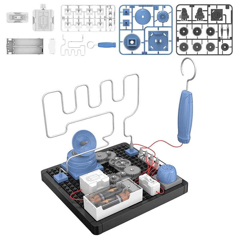 STEM Toys, Exploration Kit For Circuit And Gear Principles,Electronics Building Kit