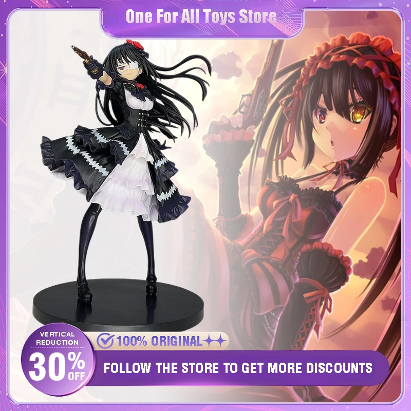 Data um anime ao vivo figura pesadelo 24cm estátua pvc kawaii menina modelo jogo periféricos decoração coleção presente de aniversário brinquedos