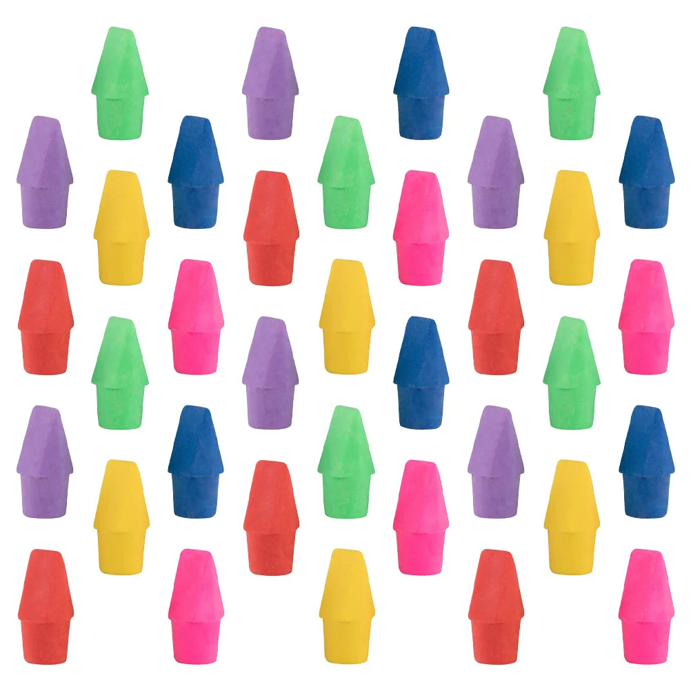 mini top hat eraser cap tpr protetores estojo protetor extensores adoraveis estudantes papeleiros office caps 50 pcs 01