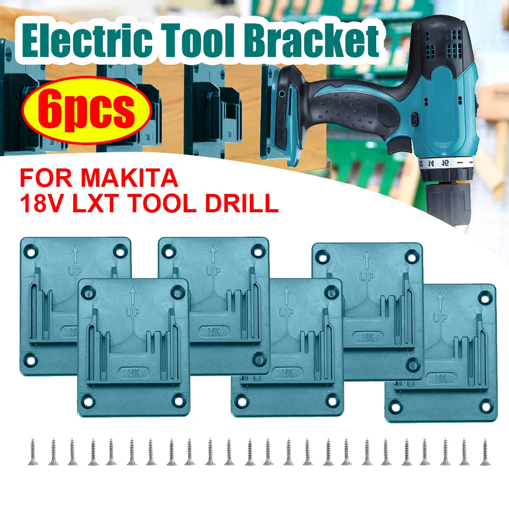 

Wall Mount Electric Tool Storage Bracket Machine Slots Stand Rack Holder Fixing Devices for Bosch/Makita 18V Battery Power Tool