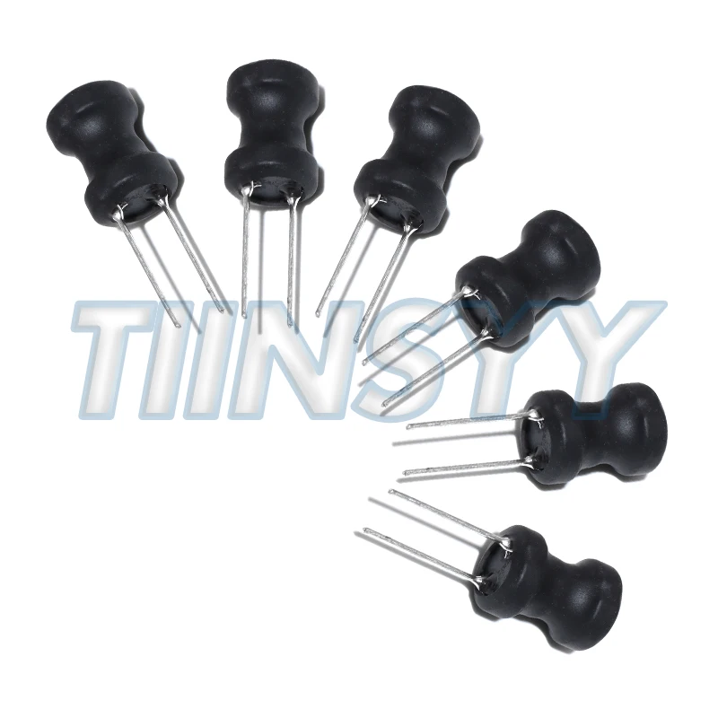 10PCS/Lot DIP Power Inductor Copper Coil 9*12mm 0912 1mH 2.2mH 3.3mH 4.7mH 10mH 68/100/150/220/330/470UH