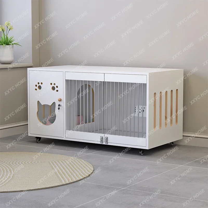 

Шкаф для кошек, большая космическая клетка для кошек, зоомагазин, дом, домашняя кошачья вилла, шкаф из массива дерева