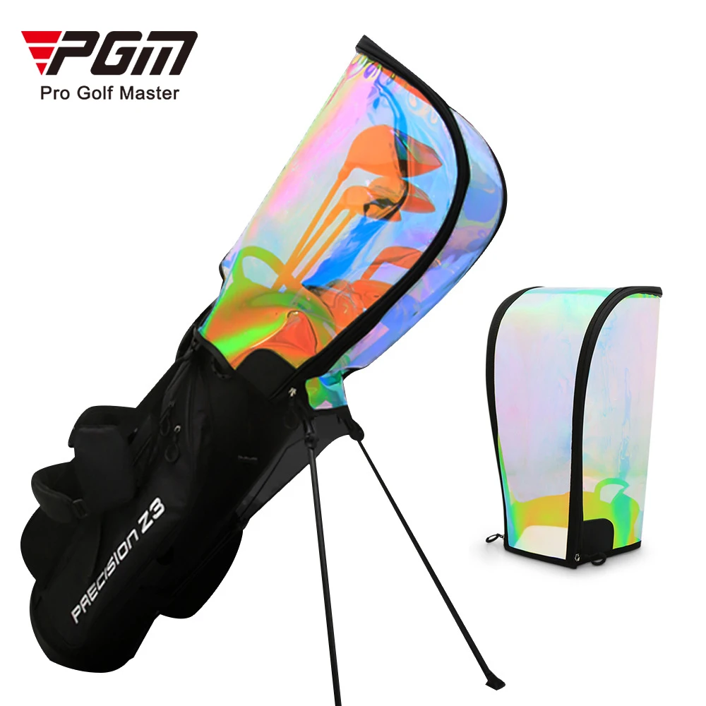 

PGM Universal Golf Bag Cap Waterproof Dustproof Protect Hat Cover Adjustable Magic Stick Laser Colorful Transparent QB072