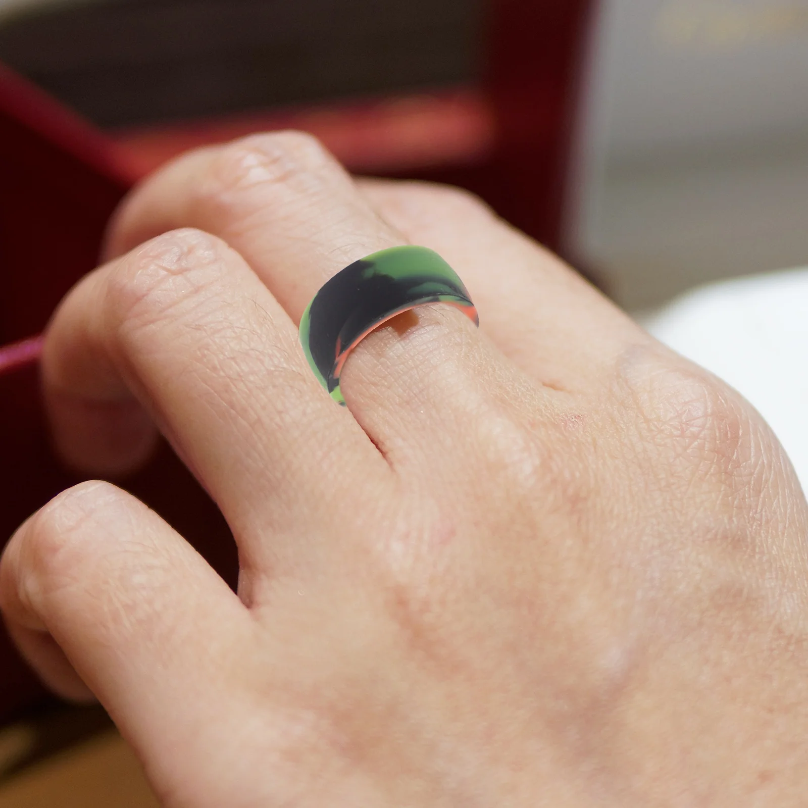 

10Pcs Men Silicone Rings Colorful Elastic Gym Exercising Rings Comfortable Skinfriendly Outdoor Sports Accessories