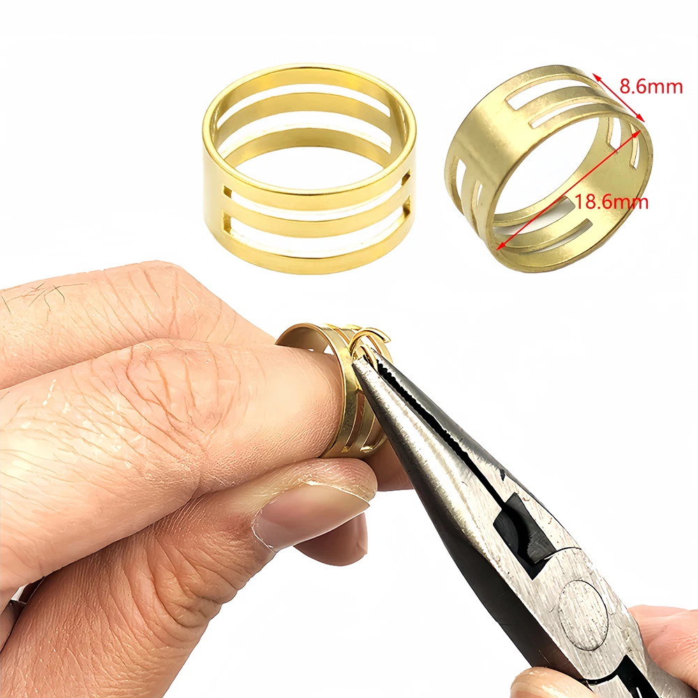 1/3/5PCS Jump Ring Opening Tools Closing Finger Rings Tools Copper Jump Ring Opener for DIY Jewelry Making Jewelry Findings