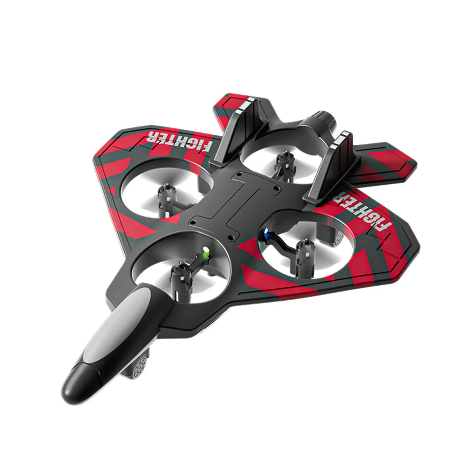 Remotely-controlled Airplane 2 Speeds Adjustable EPP Foam Durable Glider with LED Lights for Indoor Outdoor Fun