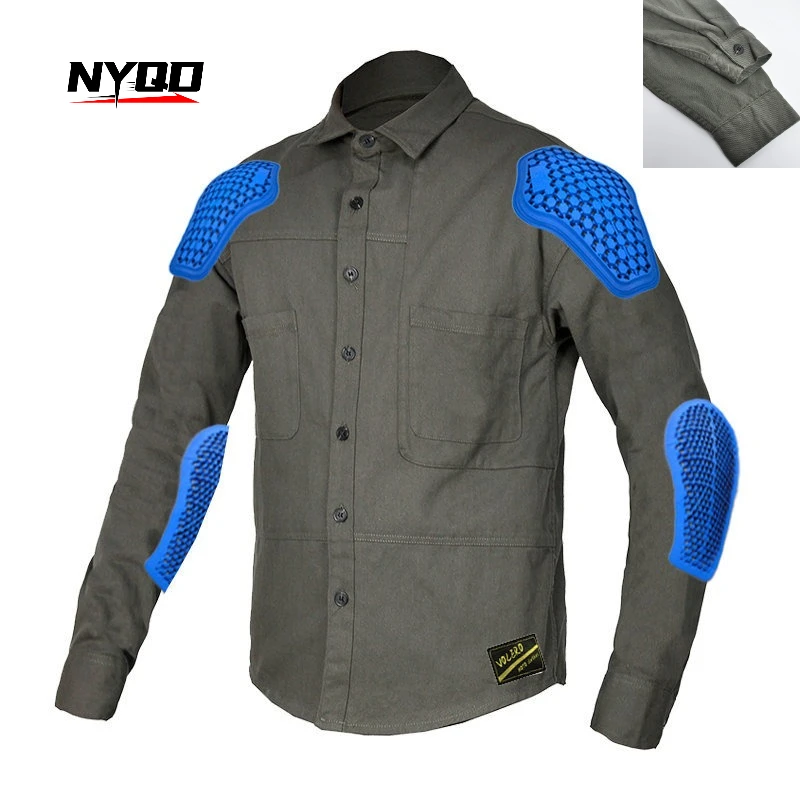 

Motorcycle Jacket Certification Anti-fall Casual Jacket Wear Resistant Casual Motorcycle Clothes Protection Moto Jacket S-4XL
