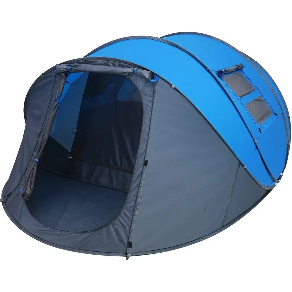 

6 Person Easy Pop Up Tent,Automatic Setup,Waterproof, Double Layer,Instant Family Tents for Camping,Hiking & Traveling Tents