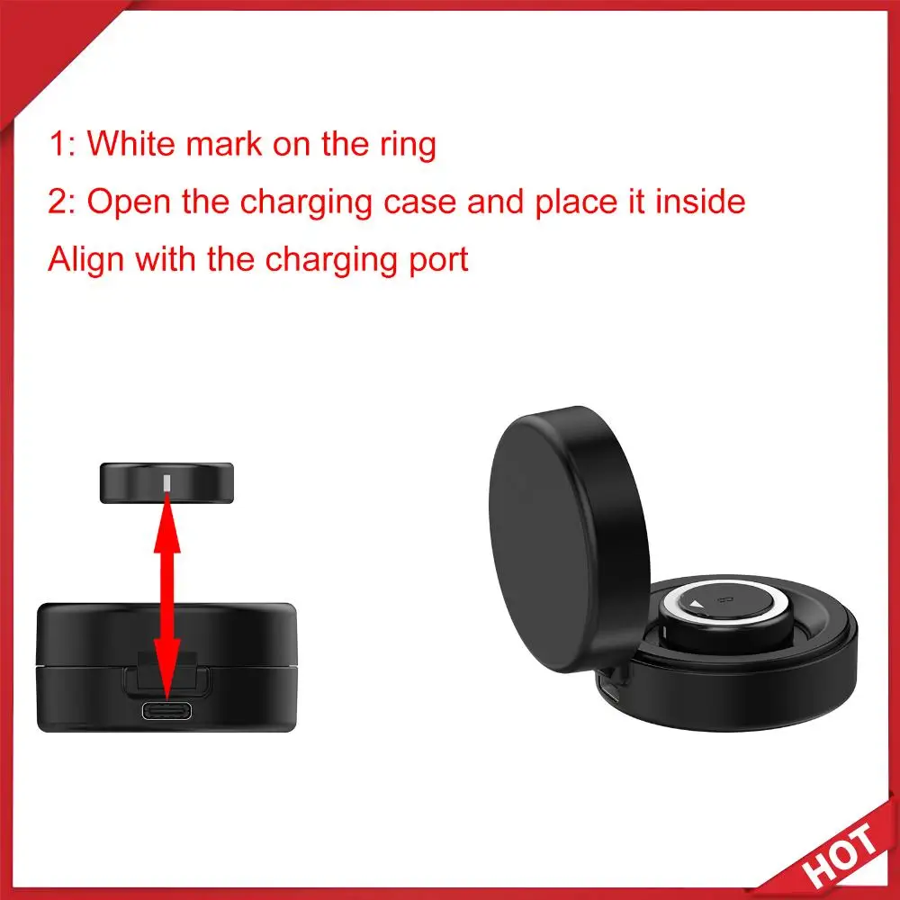

Compatible for Oura Ring Gen 4 Charger Station Portable Travel Charger Dock with USB-C Cable for Smart Ring