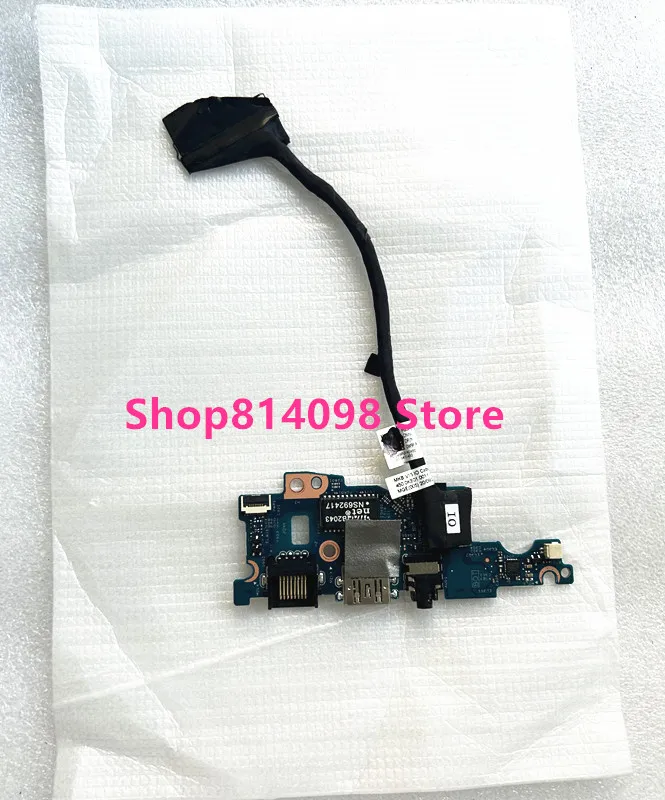 original For Dell Vostro 15 5501 5502 USB Audio Port IO Board DFJMW 0DFJMW CN-0DFJMW with cable test well