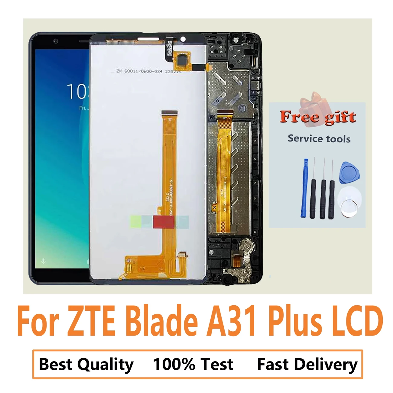 Original For ZTE Blade A31 plus LCD Display Full With Frame Replacement Touch  Panel Screen Digitizer Assembly Repair Parts